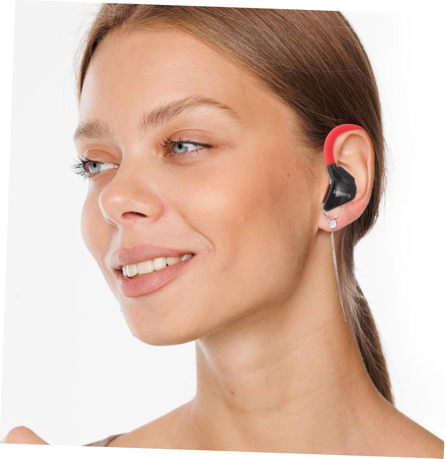 HONMEET Ear Earbuds Fit for Sports Running and Gym Comfortable Hanging Headset with Stereo Sound and Easy Control for Smartphones image number 6