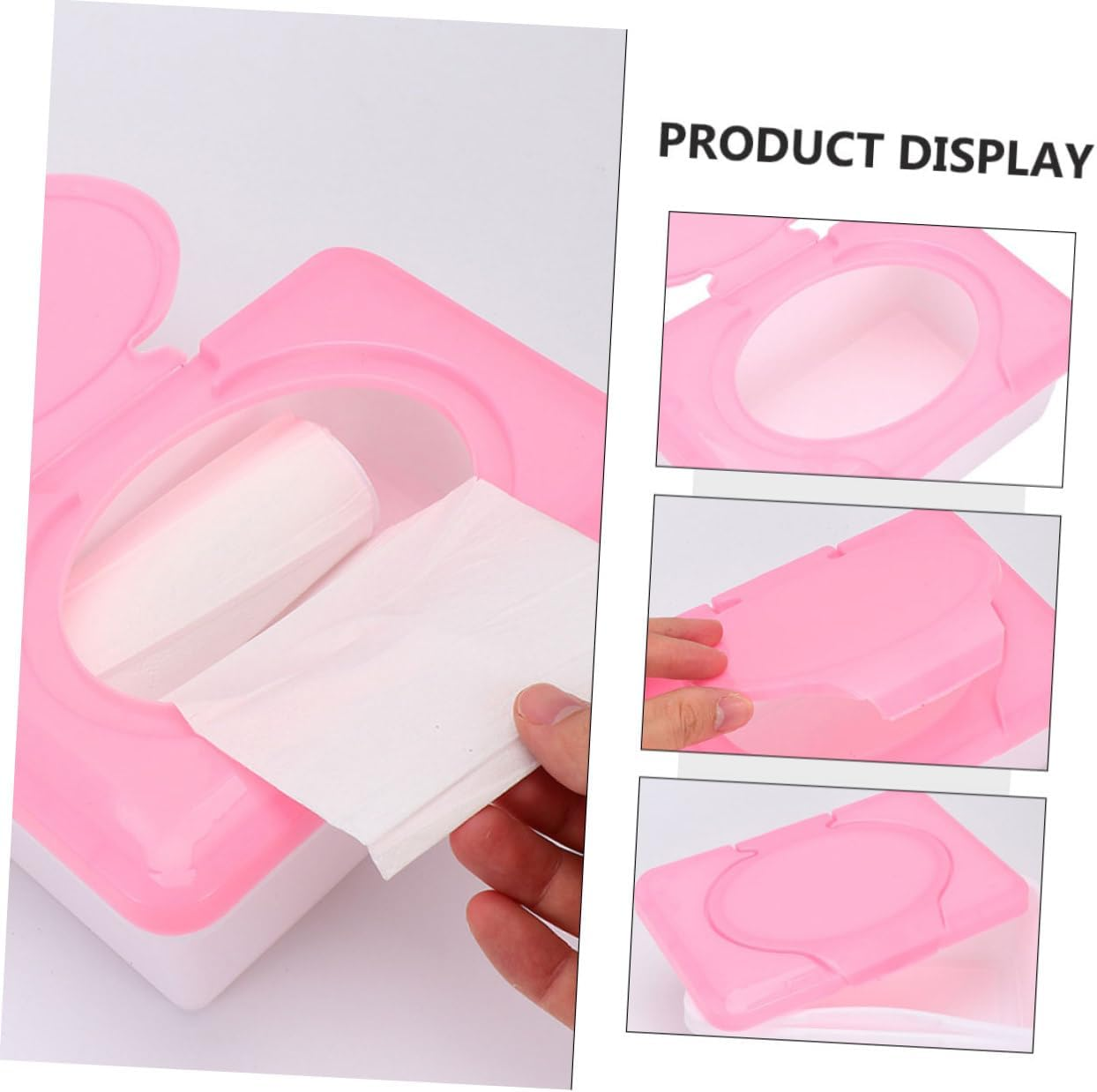 Wipes Dispenser for Bathroom Wet Wipes Holder Portable Tissue Box Case image number 1