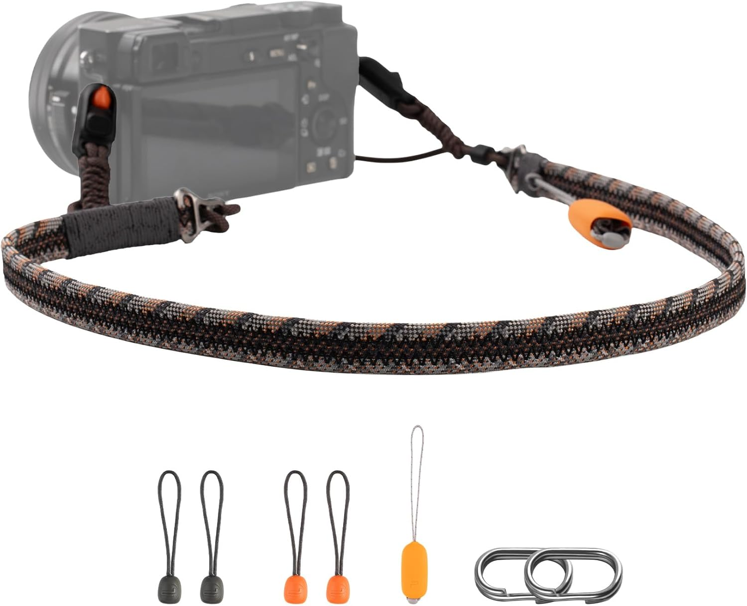 PGYTECH Camera Strap Slim for Mirrorless - Leather Harness Quick Release Adjustable Camera Neck Shoulder Strap for Compact Instant Camera and Smartphone (Trendy, Twilight Black)