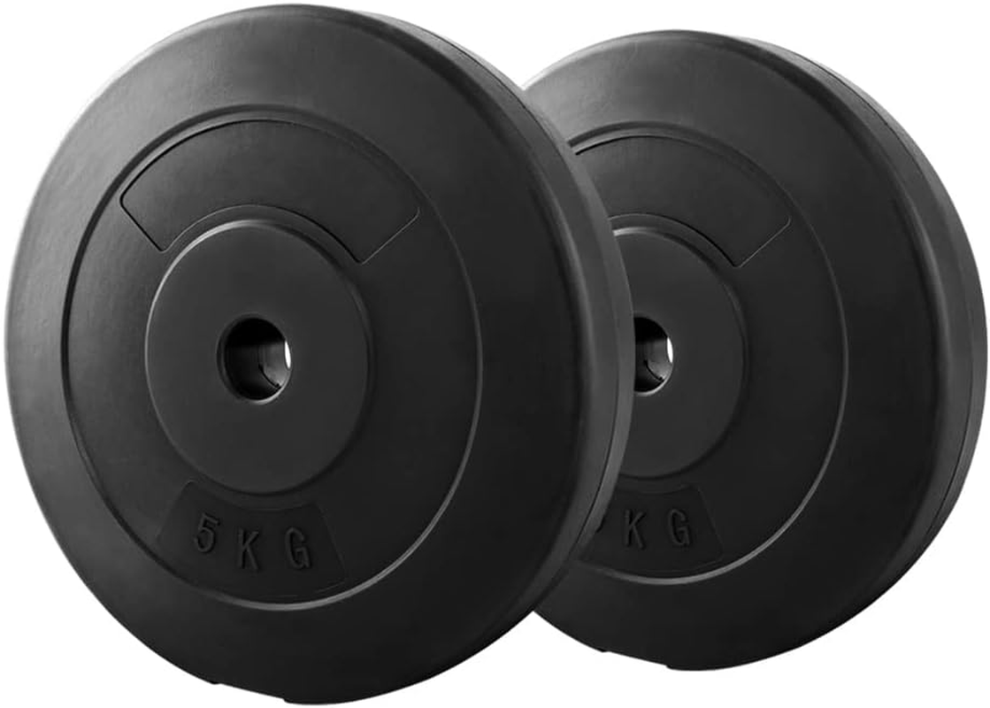 Everfit 10Kg Barbell Weight Plates, Barbells Weights Set Bumper Plate Strength Training Exercise Fitness Equipment for Home Gym, with Edged Ring Sets of 2 image number 4