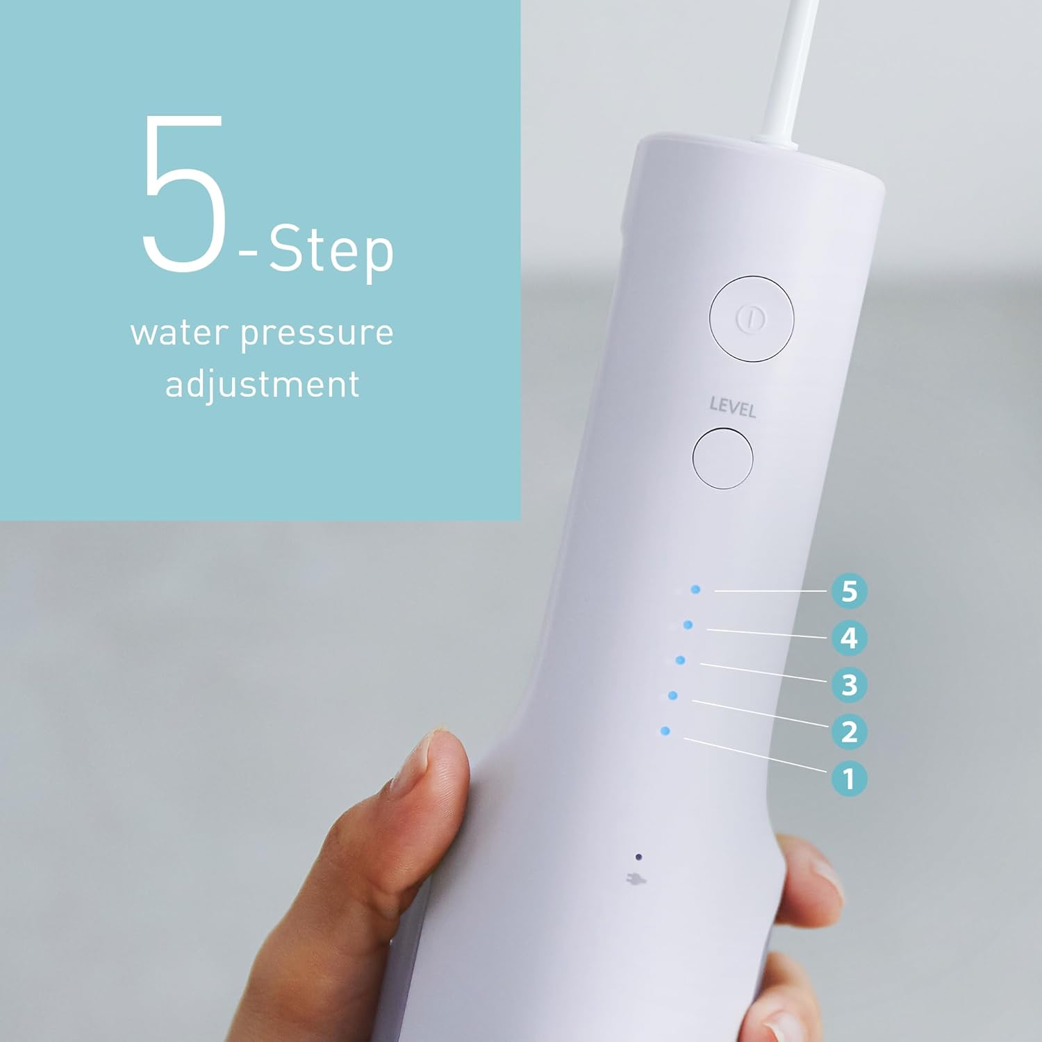 Panasonic Series 300 Oral Irrigator EW-DJ26-V303 200Ml IPX7 2 Normal Nozzles 5 Water Pressure Levels Travel Accessories Purple