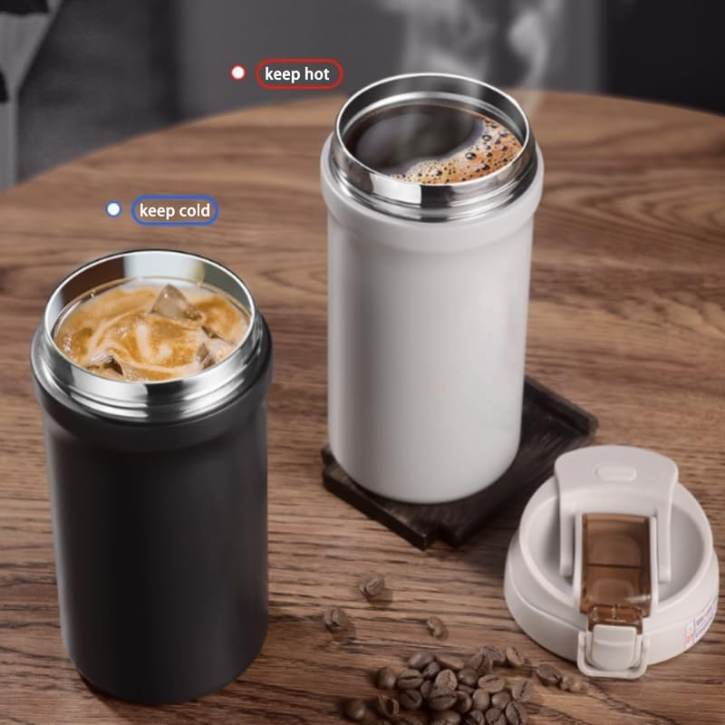 Nordquest Insulated Water Bottle with Straw, 20Oz Hot Water Bottle & Coffee Tumbler Travel Mug, Multi Purpose Metal Water Bottle for Coffee and Water image number 1