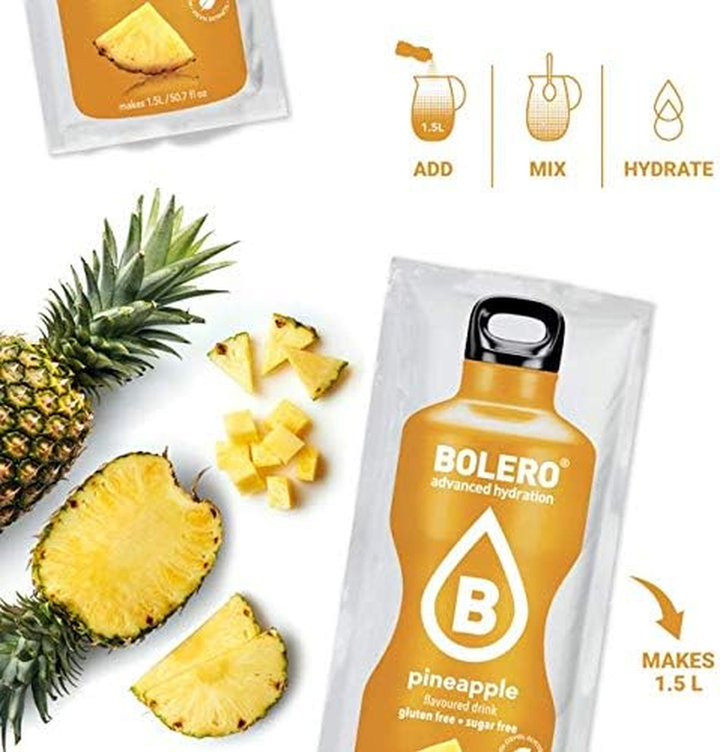 Bolero Pineapple Fruit Flavoured Drink Powder 12 Sachets image number 3