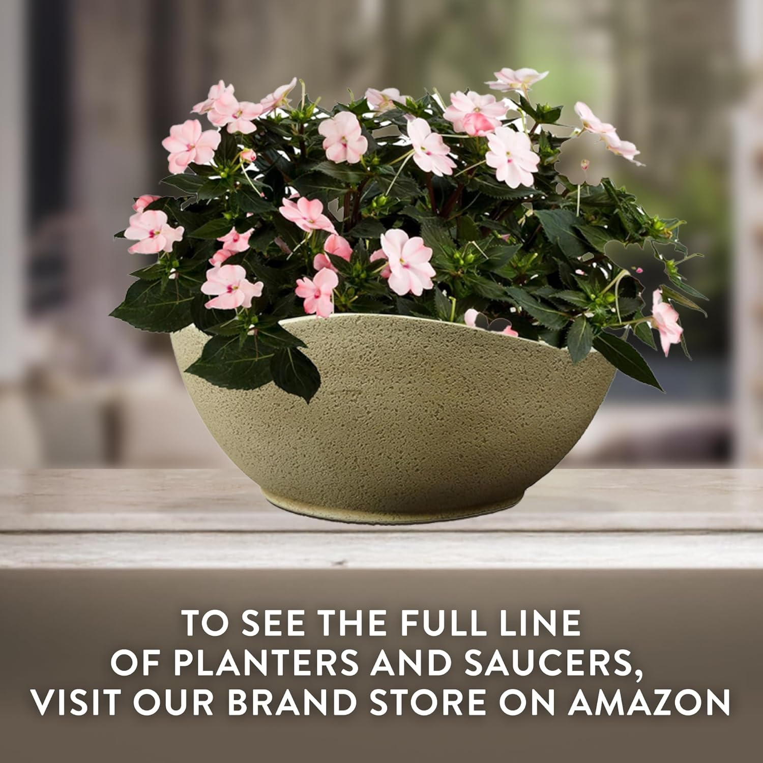 Classic Home and Garden Arc Pot 12" - Concrete image number 6