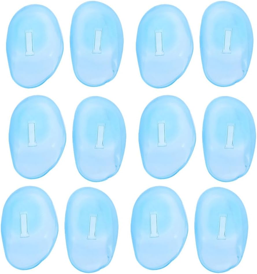 DOITOOL 12 Pcs Reusable Silicone Ear Cover Hair Dye Ear Shield Dye Coloring Ear Cover Waterproof Ear Covers for Hair Dye Hair Salon image number 3