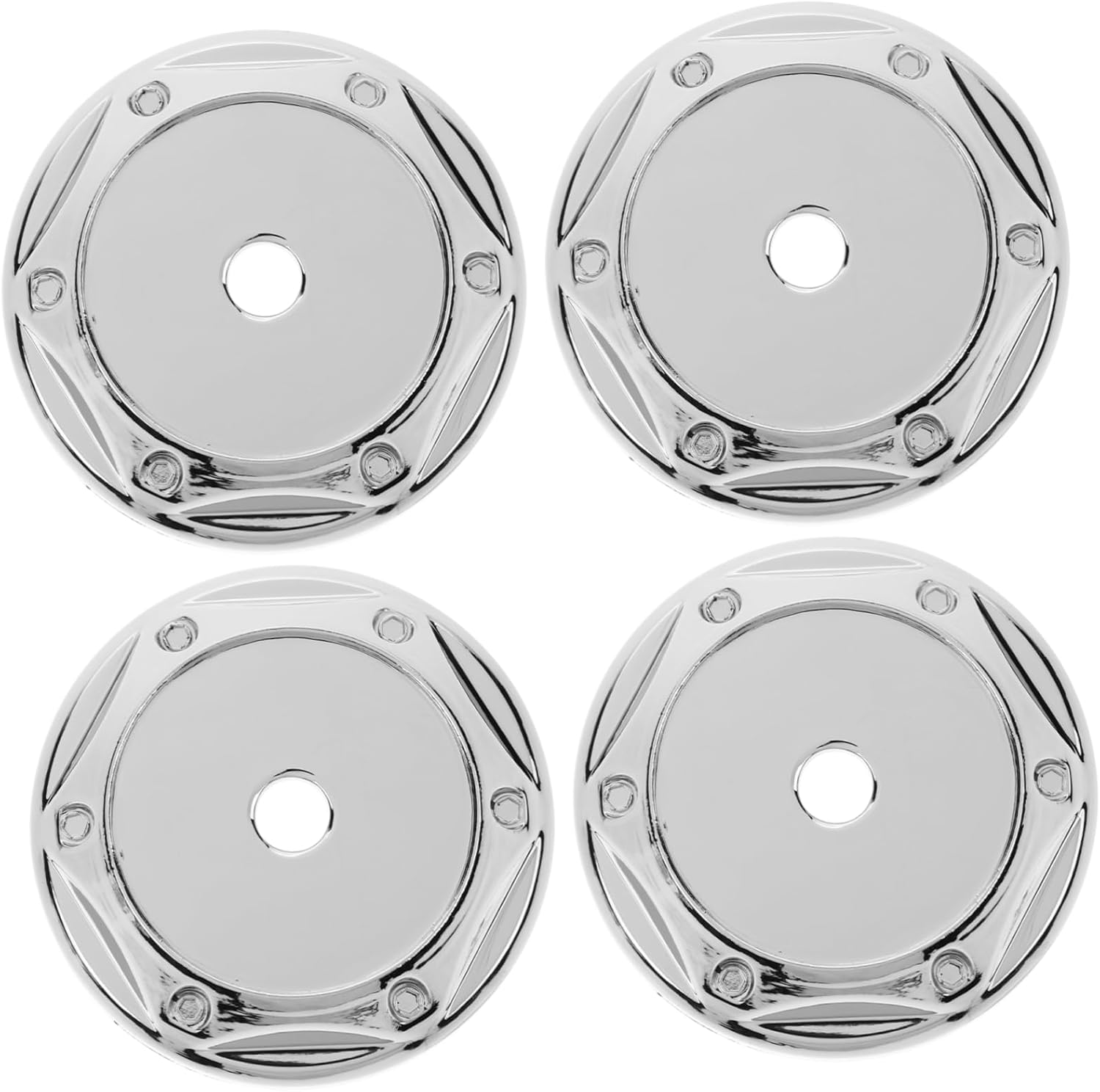 JUMPLAWN Car Wheel Center Cap 4Pcs Wheel Center Caps for Rims Automotive Hubcap Cover for Car Enhance Vehicle Appearance image number 3