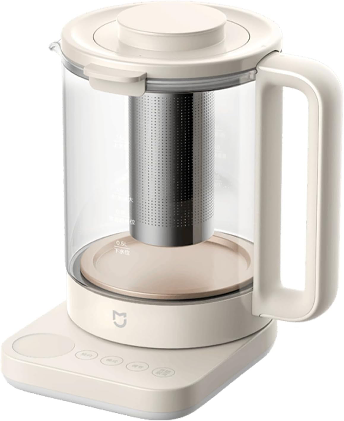 XIAO MI MIJIA Electric Kettle S2, 8-In-1 Programmable Multi-Functional Health Pot with Glass Stew Pot, Removable Infuser, 40-90℃ Keep Warm Control, BPA Free, 1.5L image number 4