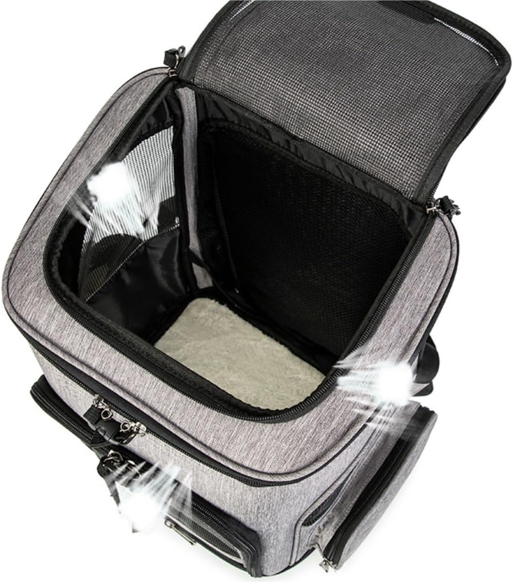 Cat Bag Dog Carrier Pet Carrier Cat Backpack Carrier with Upgraded Waist Protection Pet Carrier Backpack Designed for Small Dogs Cats Cat Carrier Pet Bag Carrier image number 2