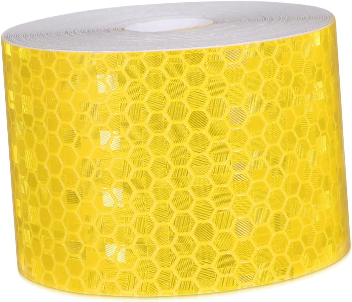 Reflective Tape for Driveways High Visibility Yellow Road Warning Tape Self-Adhesive Safety Strip for Mailbox Fire Hydrants Parking Lots and Construction Sites image number 2