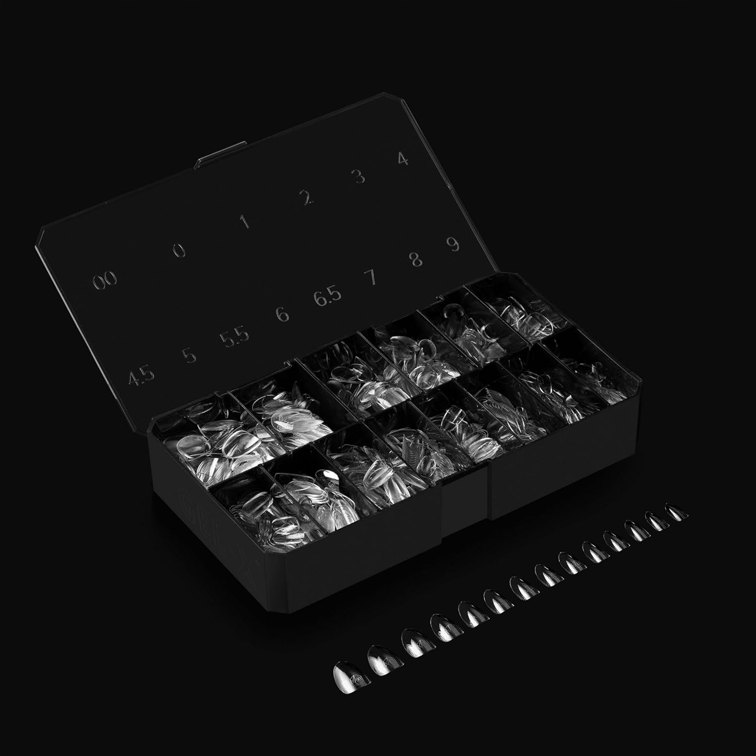 APR&Eacute;S Apres Gel-X Natural round Tip Box | 500 Gel-X Tips, 11 Sizes (00-9), Premium Quality (Extra Short Natural Rounds, 500) image number 5