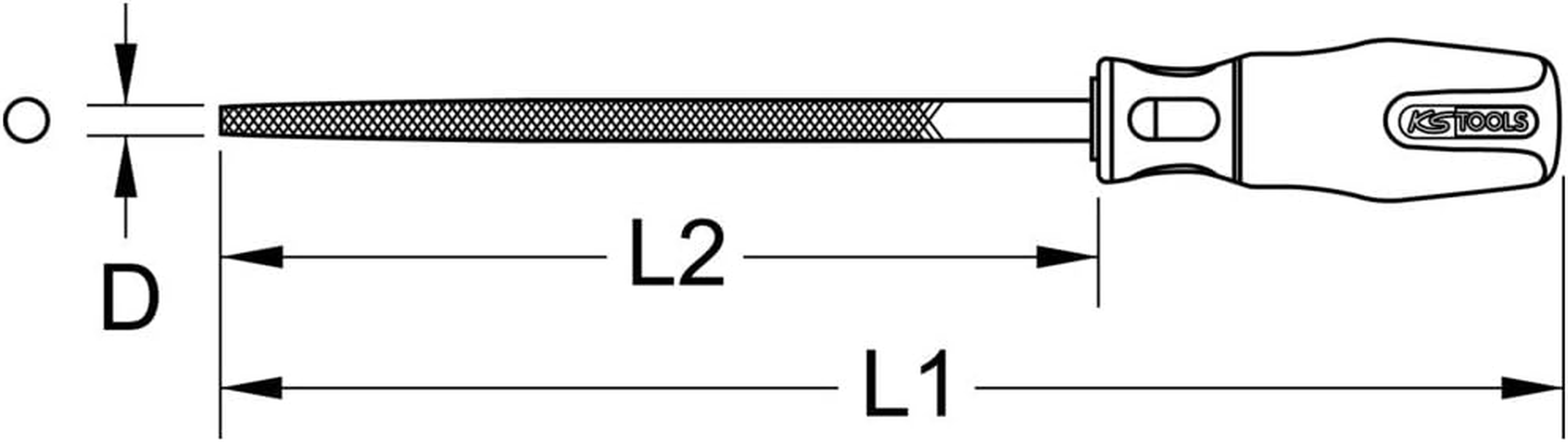 KS Tools Berylliumplus round File 1 Clear image number 2