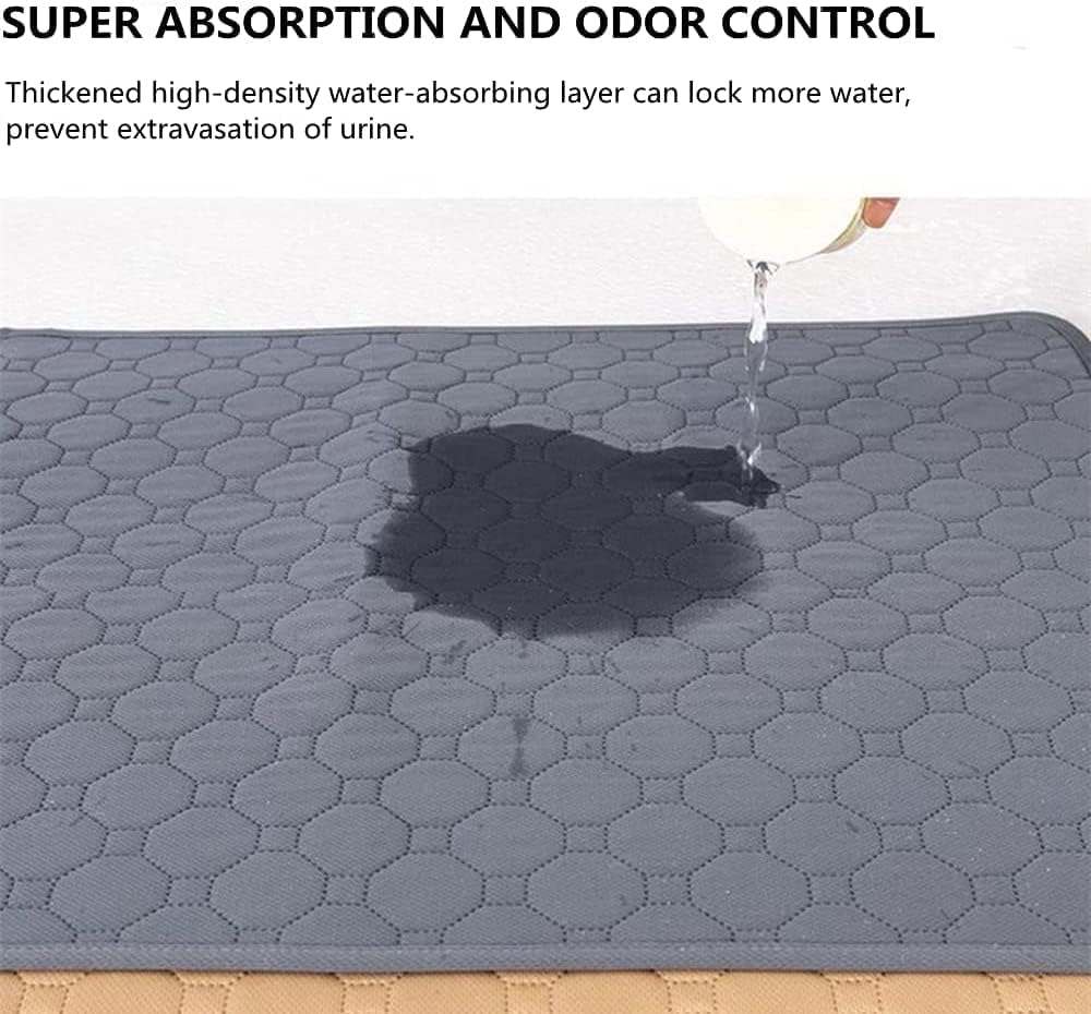 2 Pcs Guinea Pig Cage Liners - Washable Guinea Pig Pee Pads, Waterproof Reusable & anti Slip Guinea Pig Bedding Fast and Super Absorbent Pee Pad for Small Animals Rabbit Hamster Rat image number 2