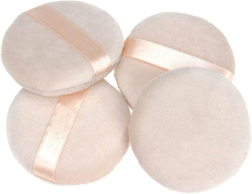 4 Pieces Powser Puff Foundation Makeup Tool for Foundation Powder/Loose Powder/Face Powder/Body Powder/Baby Powder, 2.75 Inch image number 5