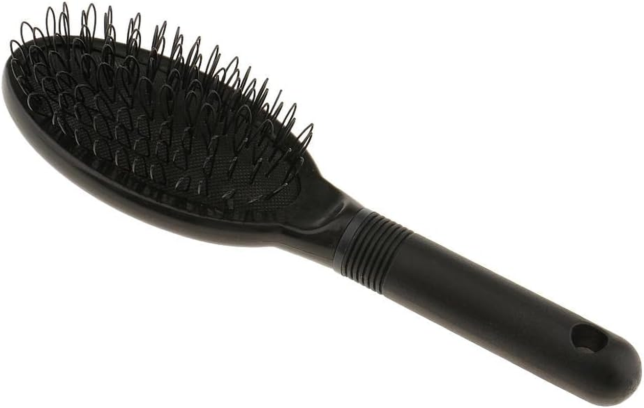 Oshhni Hair Bun Extension Loop Brush with Silicone Feature, Black, as Described