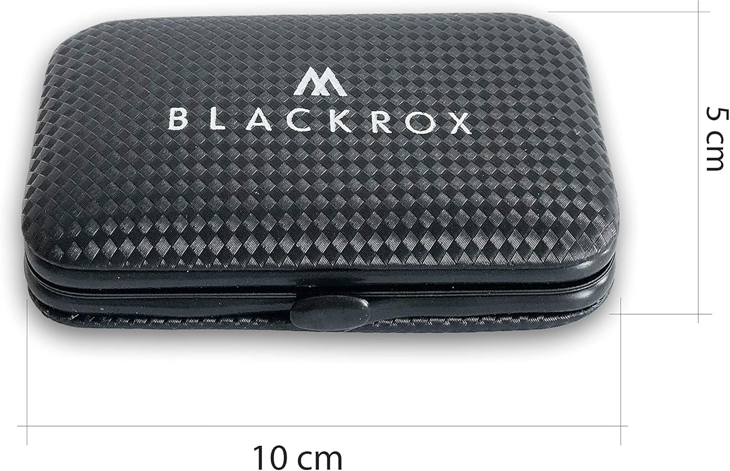 BLACKROX Nail Case Manicure Pedicure Set Comparison Winner Set for Men and Women, 7-Piece Care for Hands and Feet (Blue) - Red image number 2