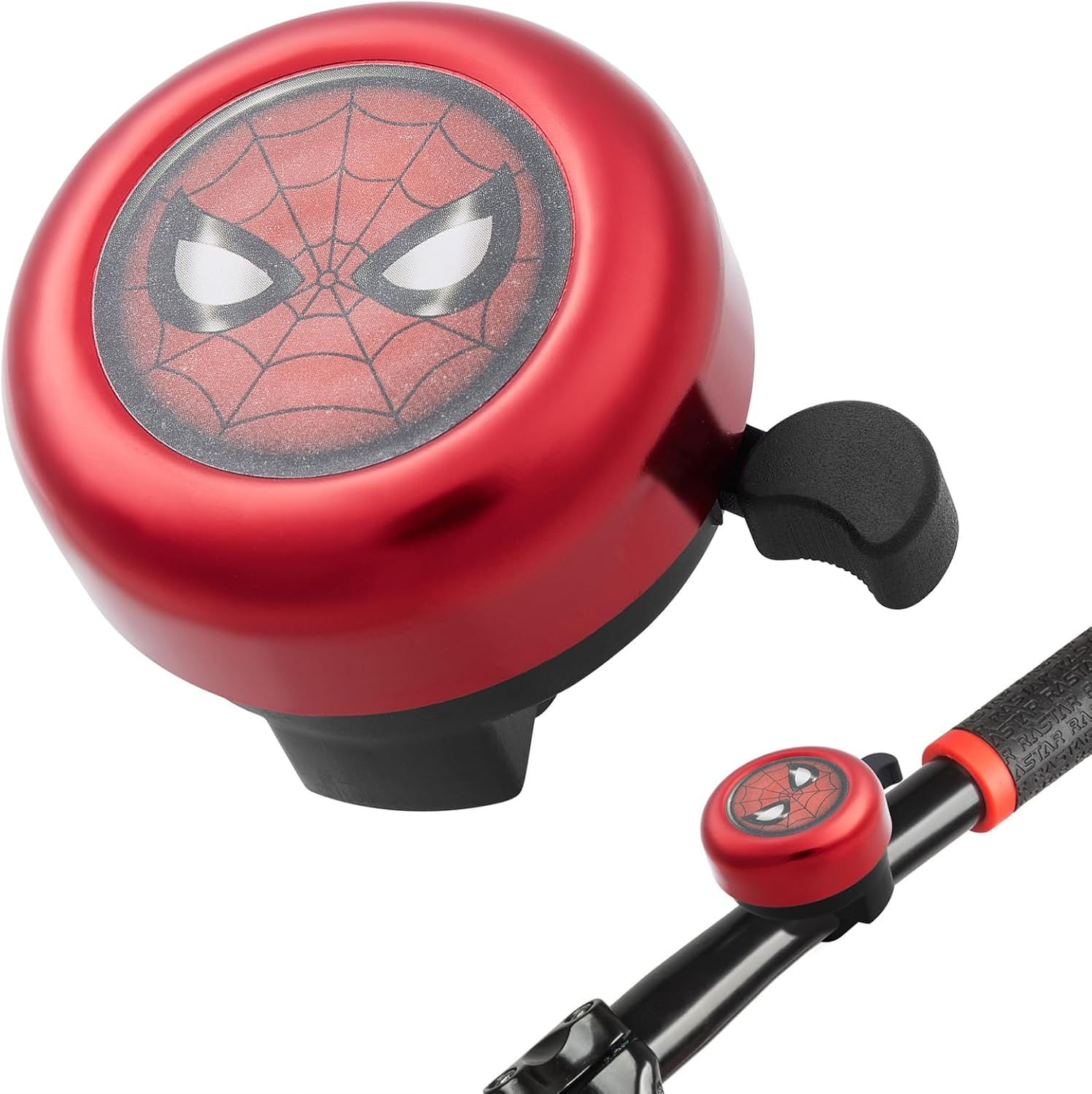 Kids Bike Bell Bike Bell Bike Accessories for Kids Bicycle Bell for Boys Girls with Loud Clear Sound Bike Bells for Adults Toddler Scooter Bells Cute Fit 0.87" Handlebars Red Spider image number 4
