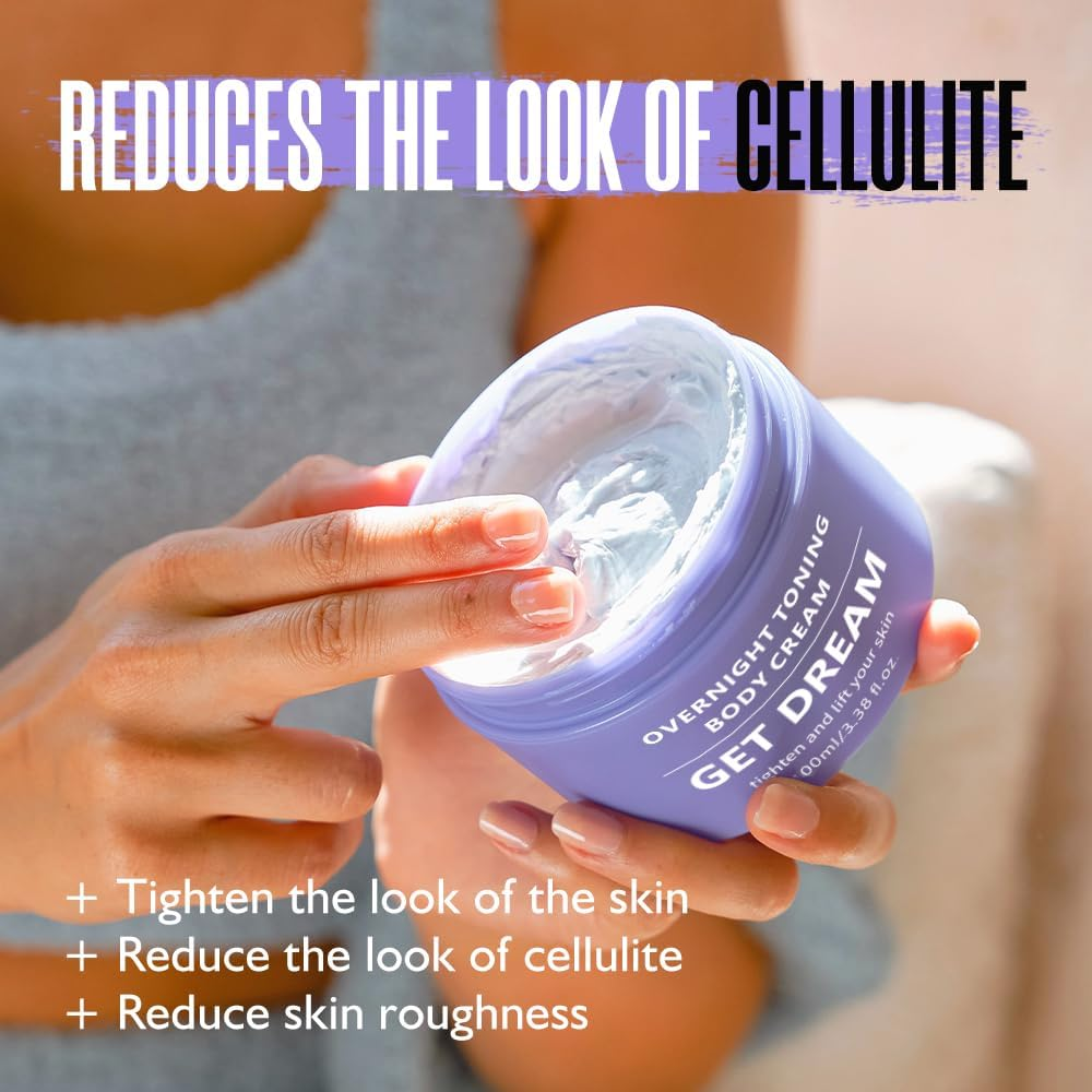 Get Dream Overnight Toning Whip, Body Firming Cream Cellulite Remover for Legs and Body, Skin Tightening Cream for Women, anti Wrinkle Moisturizing, Target Loose, Reduce Fine Lines, Tight Cellulite Firmness of Skin While Sleeping image number 2