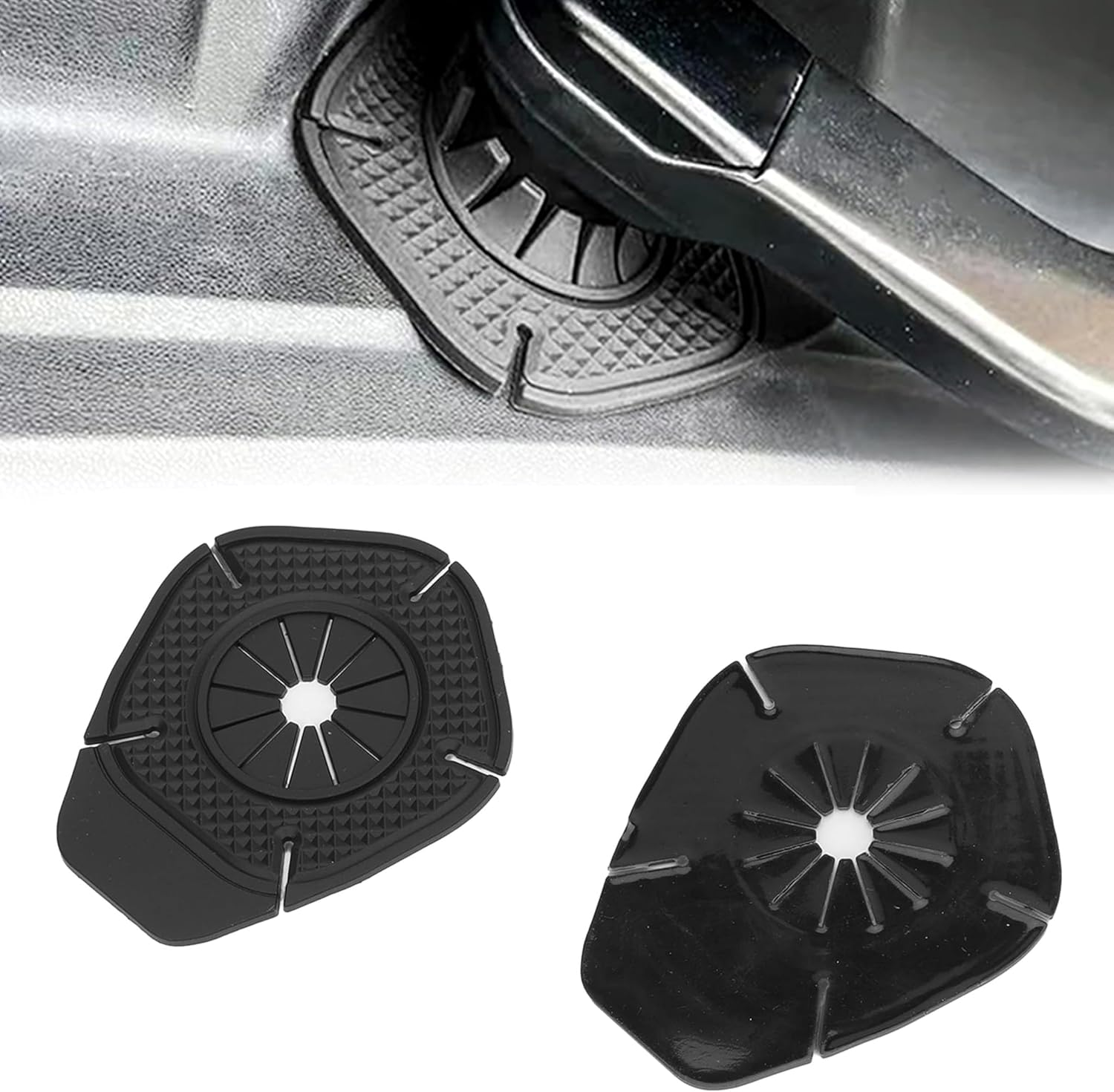 2PCS Silicone Windshield Wiper Arm Hole Protector Cover,Front Wiper Protective Guards Prevents Blockage,Wiper Dust Jacket Anti-Leaf Universal for Most Cars,Auto Exterior Accessories image number 4