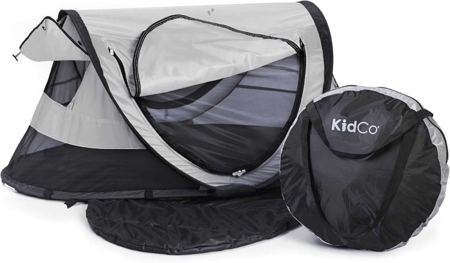 Kidco Peapod plus Portable Pop up Toddler Baby Childrens Indoor Outdoor Travel Bed Tent with Mesh Windows for Camping, Beach, and Vacation, Midnight image number 5