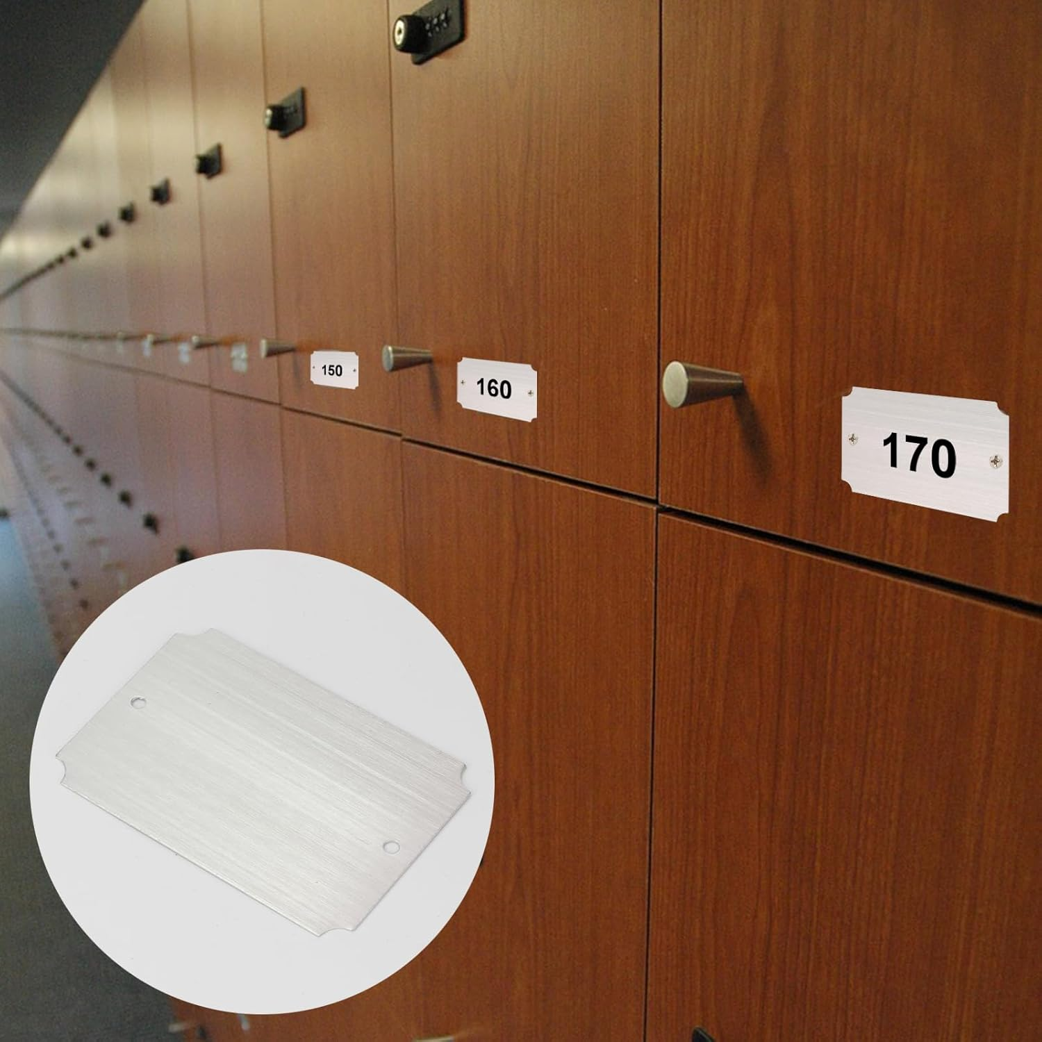 20 Pcs Name Plates Laser Engraved, Plaques Personalized Engraved, Solid Metal Plate, Name Plate for Desk, Personalized Plaque Blank, Custom Name Tag, Laser Engraving Blanks (2'' X 3'') (Silver) - Gold image number 6