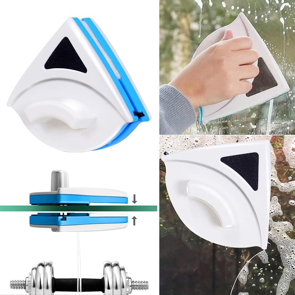 Magnetic Window Double Side Glass Wiper Cleaner Surface Cleaning Brush Car Tool image number 6