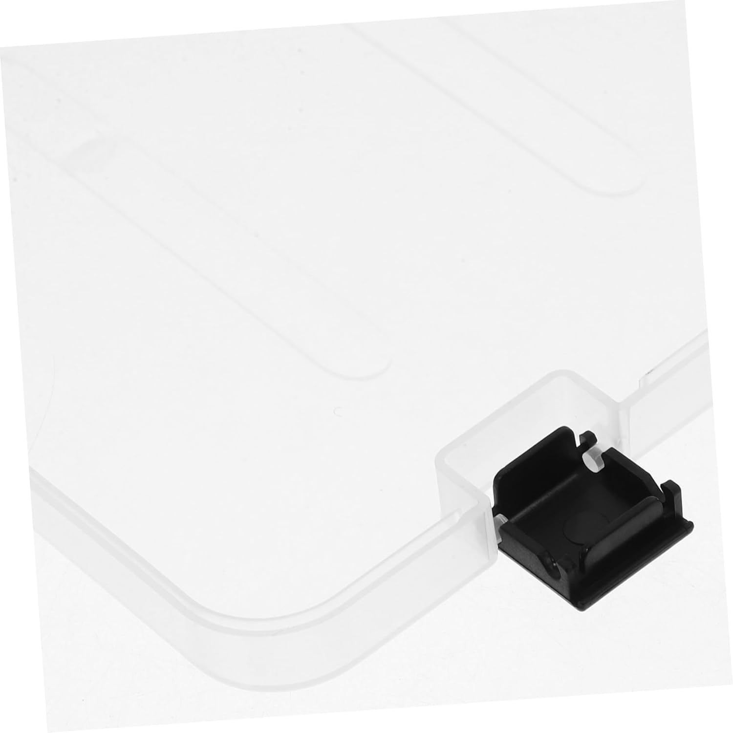 CAXUSD A5 Plastic Document Storage Box Lid, Desk Organiser for Office and Home, Black Slim File Holder for Scrapbook Paper and Magazine Storage image number 5