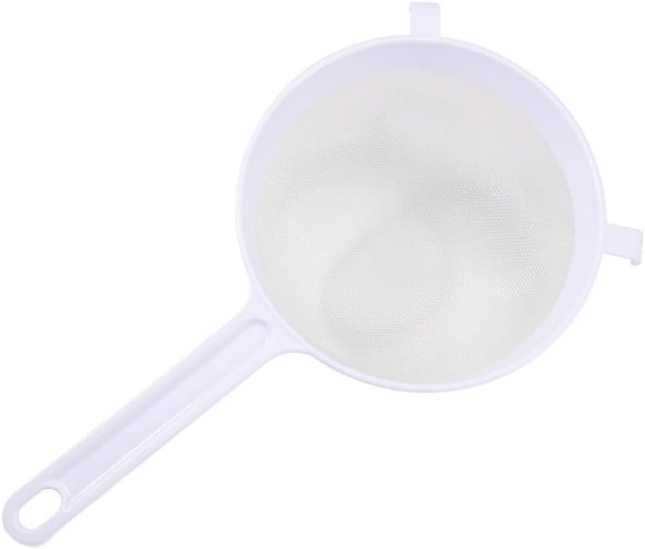 ＫＬＫＣＭＳ Flour Sieve Food Strainer Baking Tool with Handle Food Colander Kitchen Strainer for Tea, Rice Flour Juice Noodles Household, 15Cm