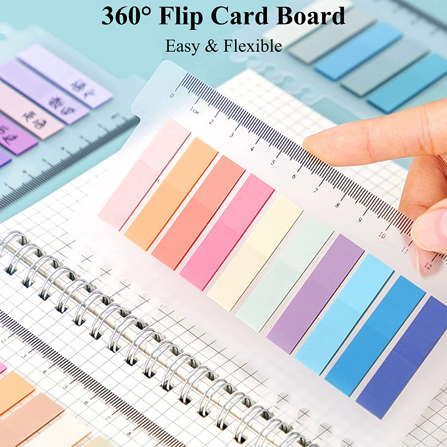 1600 Pcs Sticky Tabs, Morandi Sticky Notes Page Markers Book Tabs Index Tabs Memo Stickers, 80 Colors Writable & Repositionable Post It Tabs for Annotating Books, Folders, Monitors image number 4