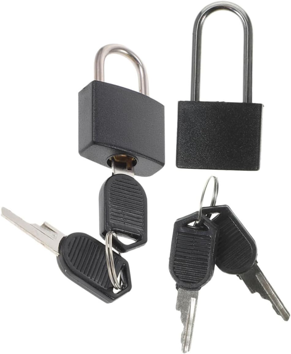 Homoyoyo 2Sets Locker Padlock Small Padlock for Luggage Handbag Lock Treasure Chest Lock Safety Security image number 5