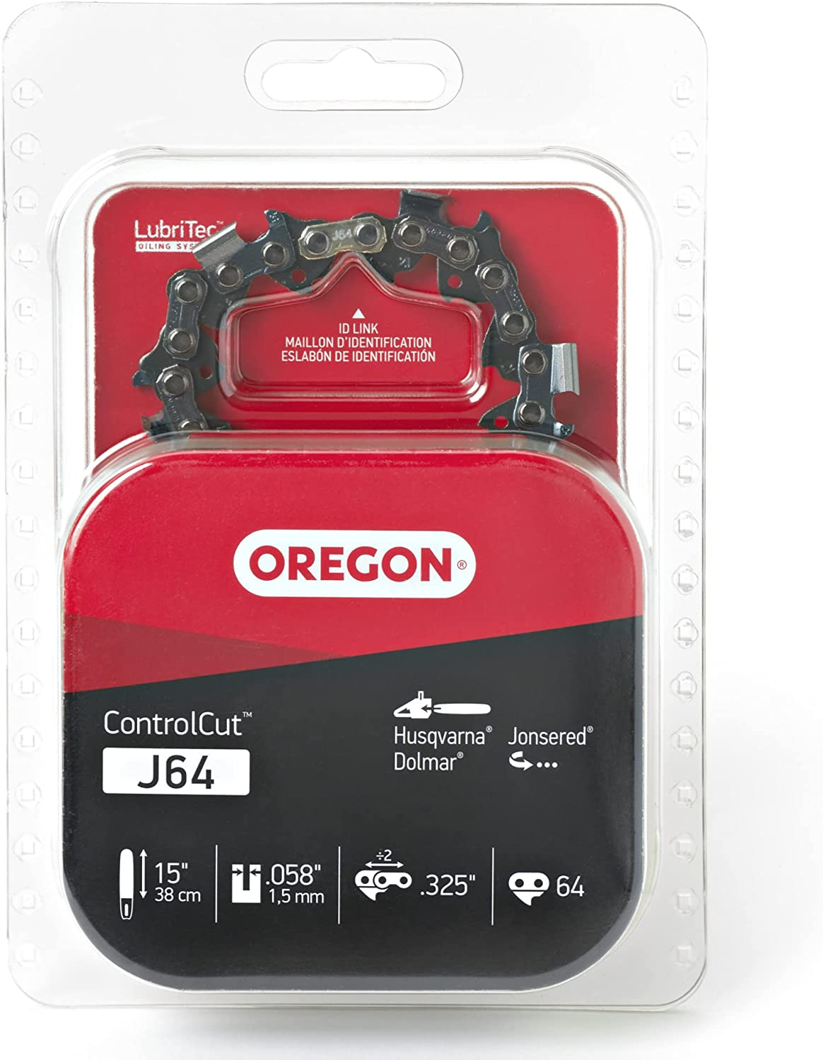 Oregon J64 Controlcut 15-Inch Chainsaw Chain, Fits Husqvarna, Dolmar, Jonsered image number 3