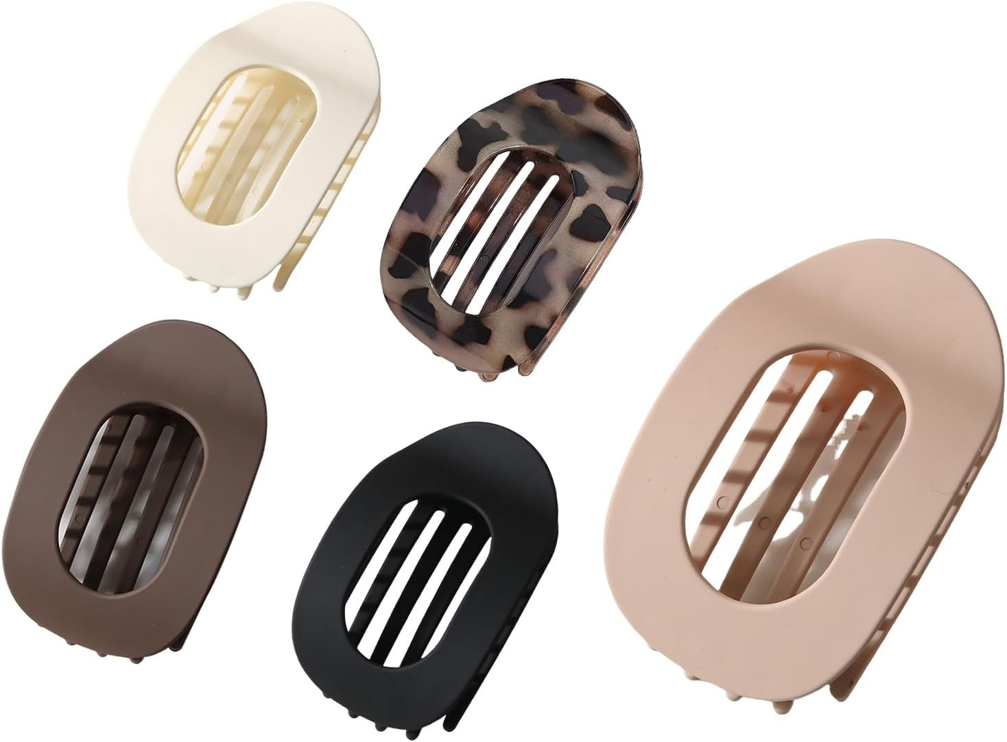 AYNKH Flat Hair Clips for Women Hair Clips for Thin Curly Thick Hair Strong Hold Curved Hair Accessories for Girls 5 Pieces image number 3