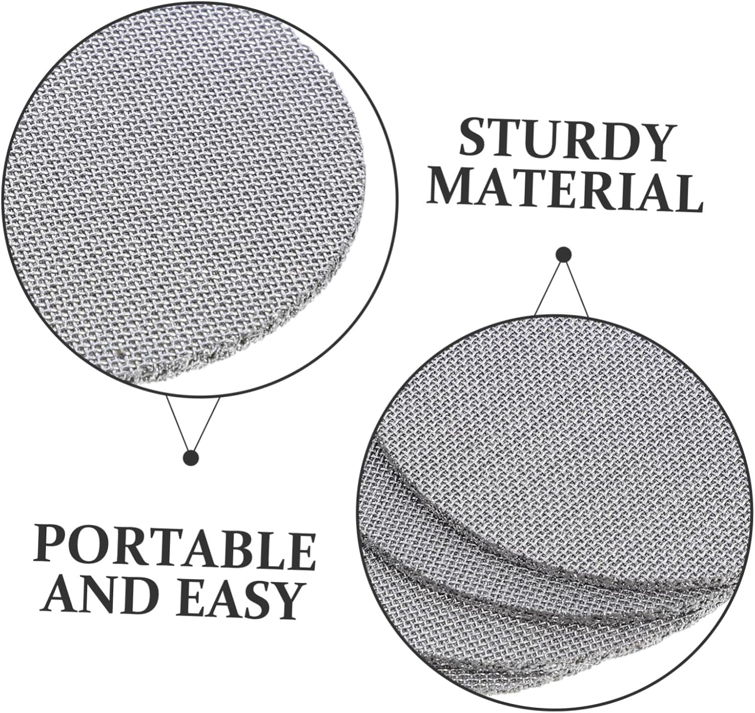 Kisangel 4Pcs Espresso Puck Screen Thick Stainless Steel Coffee Filter Mesh for Portafilter Basket Reusable Coffee Basket with Optimized Water Flow Design for Home Commercial Use image number 5