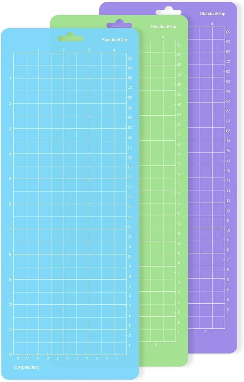 3Pcs Reusable Cutting Mat, 4.5" X 12" Reusable Cutting Mat for Crafts with Protective Film, Use with Cardstock, Iron On, Vinyl and More, Compatible with Cricut Joy image number 2