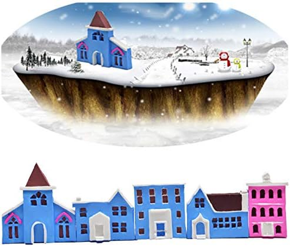 Cute Small Christmas Tree Ice and Snow Baking Fondant Chocolate Fairy Tale Gingerbread House Castle Cottage Cake Decoration Clay Drop Glue Decor Silicone Mold Tool image number 1