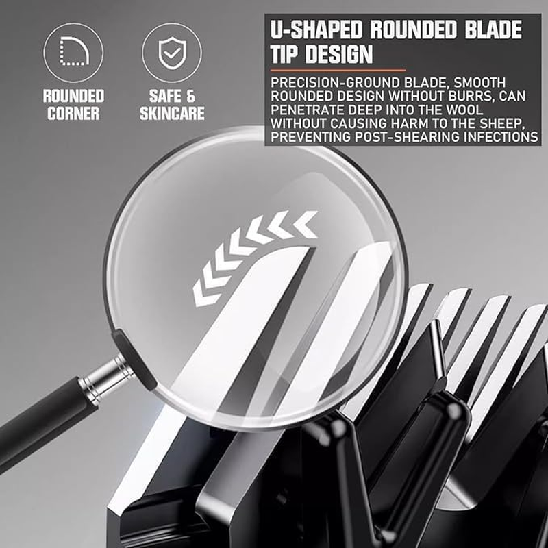 Sheep Shears 550W Sheep Clippers Sheep Shears Electric Professional Heavy Duty Animal Clippers Grooming Clippers for Shaving Thick Hair in Sheep, Goats and Pet Livestock image number 5