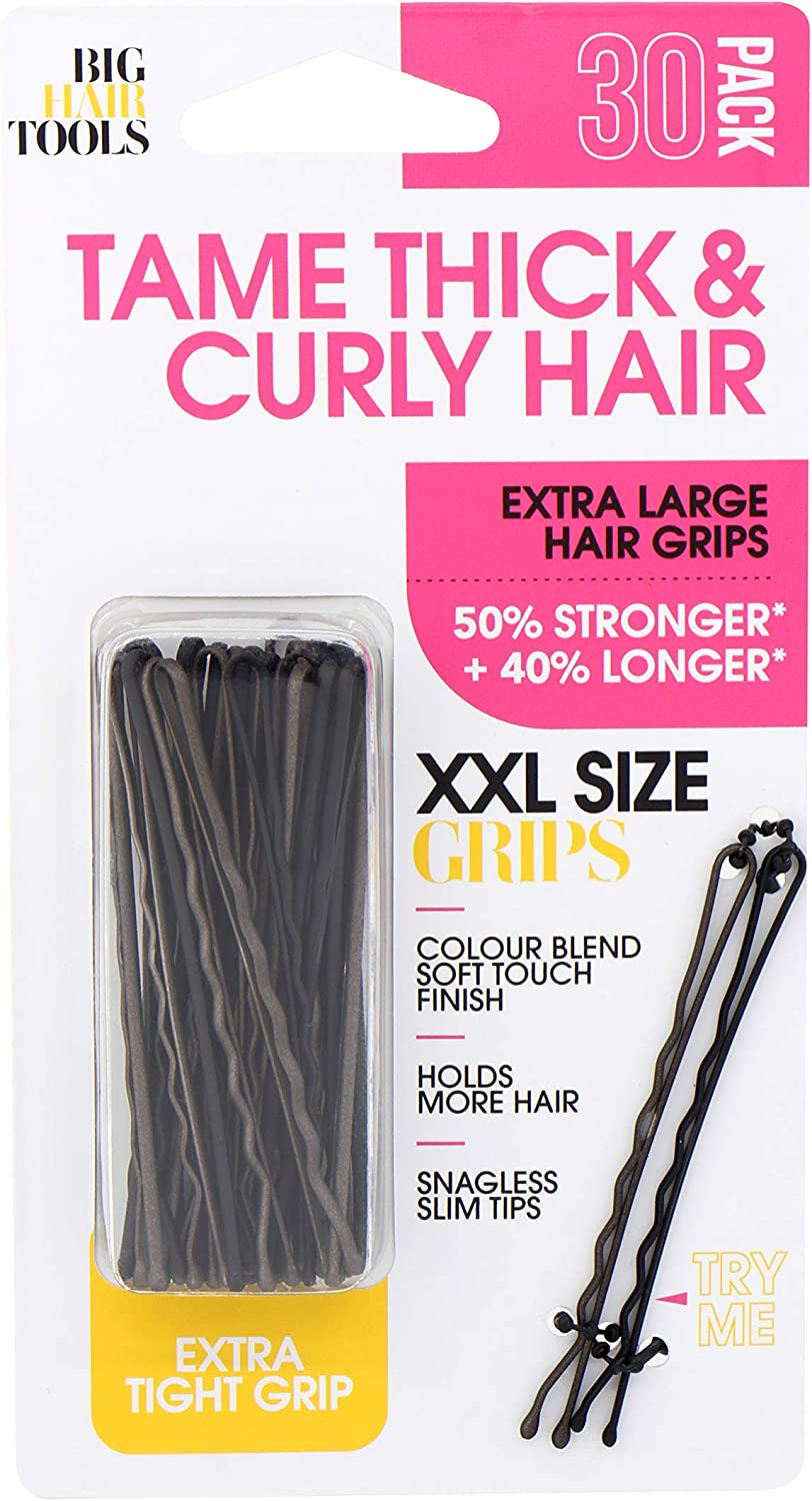 Big Hair Hair Grips, Xx-Large - Brown + Blonde (Pack of 2) image number 2