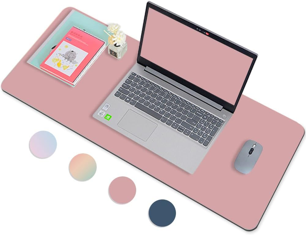 Chamgeco Large Gaming Mouse Pad with Stitched Edges, Desk Mat Desk Pad Mouse Pads with Anti-Slip Rubber Base, Desk Protector Mousepad for Computer Keyboard Laptop Home Office Decor (Color 1, 90*40CM)