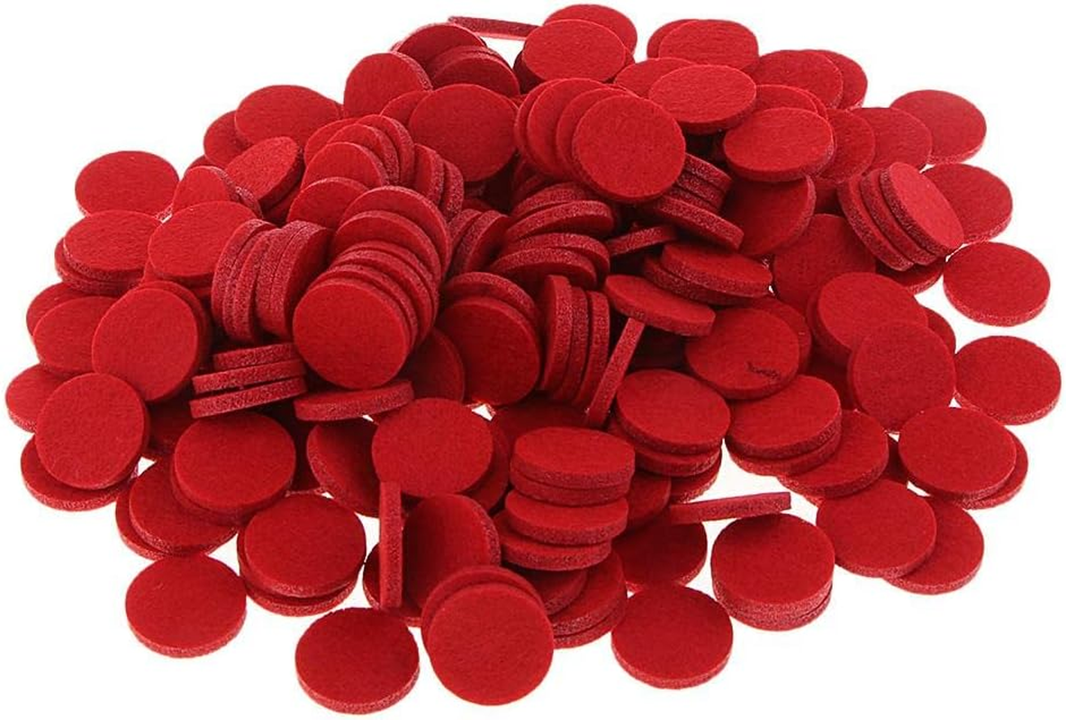 Generic Wholesale Set of 200 Replacement Pads for Essential Oil Diffuser Jewelry - Choose from 11 Colors, Red image number 6