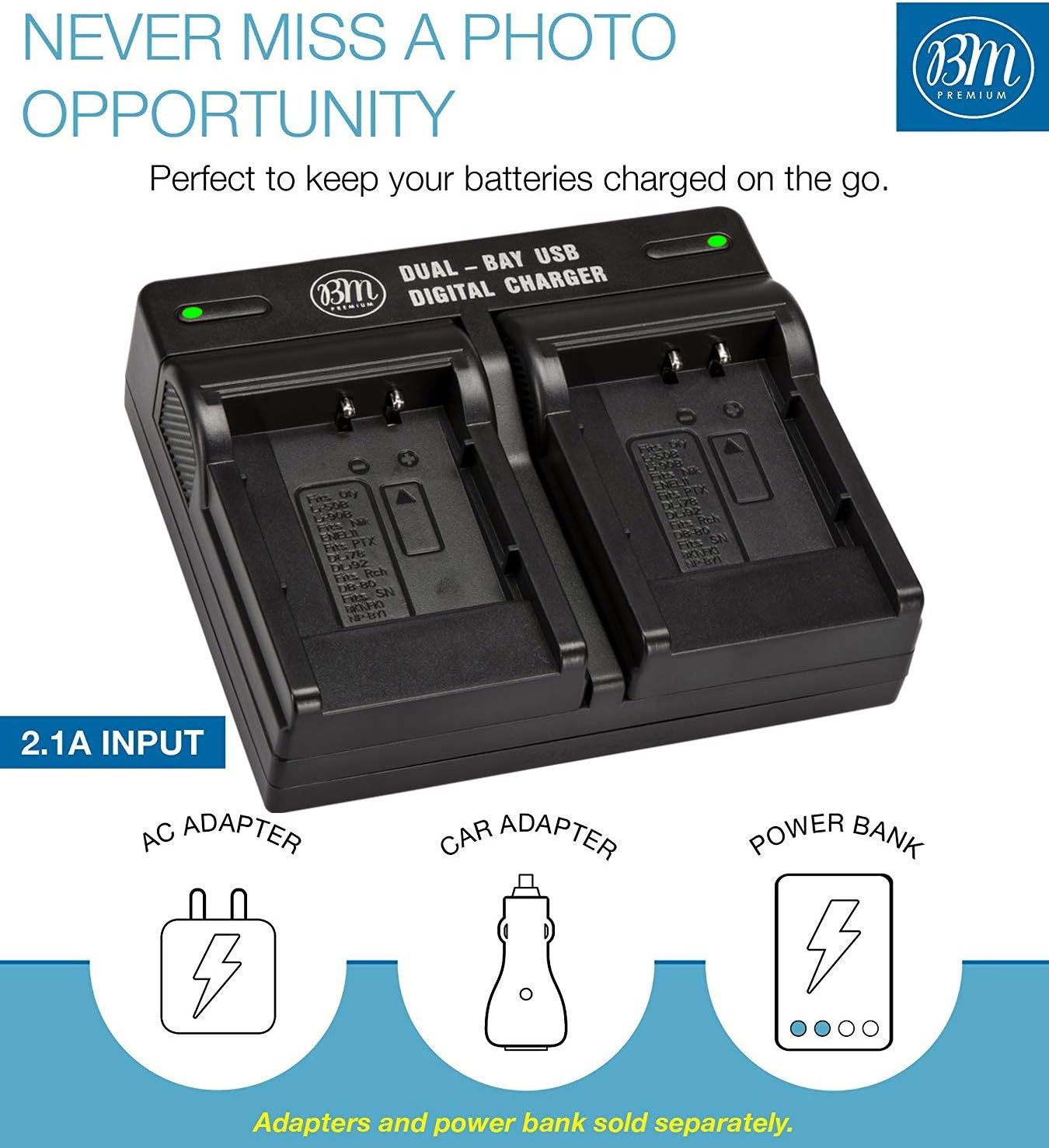 BM Premium 2 LI-90B, LI-92B Batteries and Dual Battery Charger for Olympus Tough TG-6, TG-5, Tg-Tracker, Tough SH-1, SH-2, SP100 IHS, Tough TG-1 Ihs, TG-2 Ihs, TG-3, TG-4, SH-50, SH-60, XZ-2 Ihs