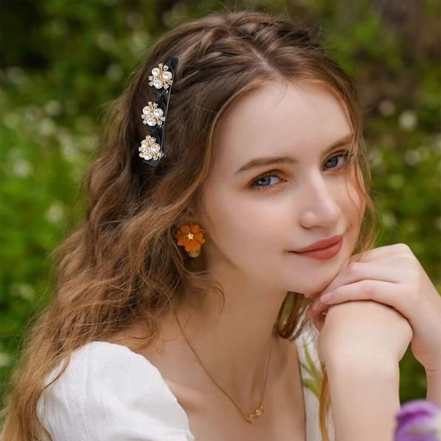 8 Metal Hair Pins, Broken Hair Clips, Fashionable Side Decoration Hairpin, Solid Hair Accessories, Daily Pendulum Collocation