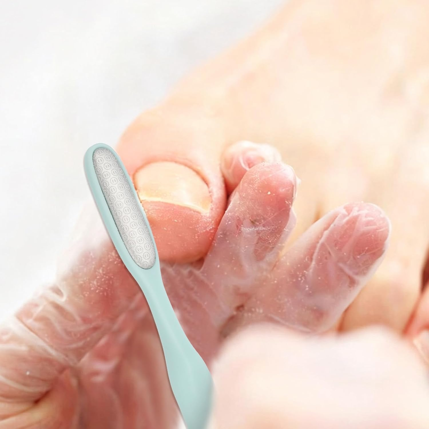 YBEATY 2Pcs Mini Foot File Precision Callus Remover Foot Files Callus Remover Bunion Scrubber Smooth Feet Heel Scraper for Toe Gaps Hard Skin Pedicures Hands in Shower Cracked Feet image number 6