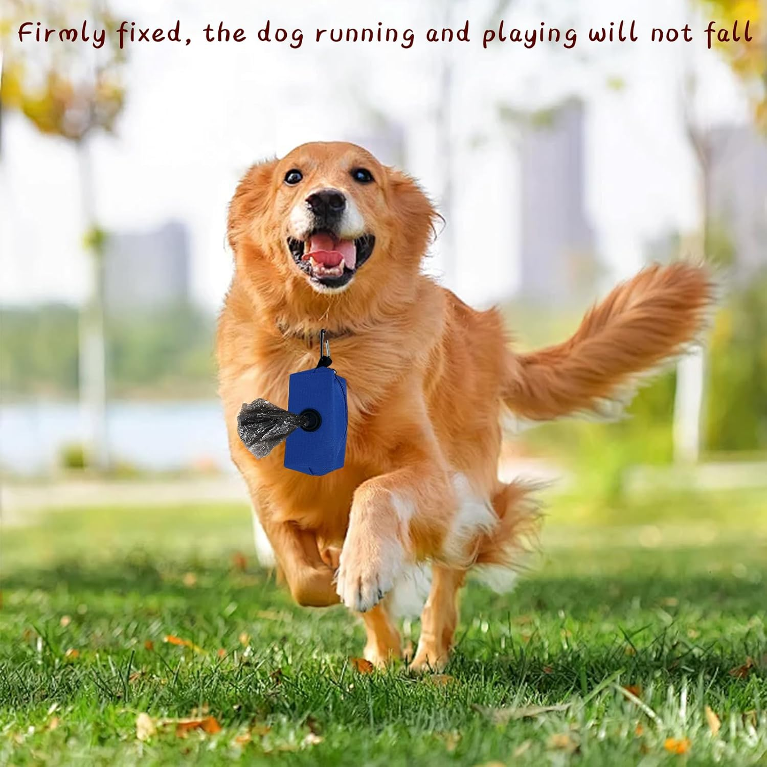 2Pcs Dog Poop Bag Holder for Leash Attachment, Hand Free Pet Waste Bag Dispenser Zippered Pouch, Portable Lightweight Fabric Bag Set with Leash Clip for Doggie Puppy Trash Bags (Gray)