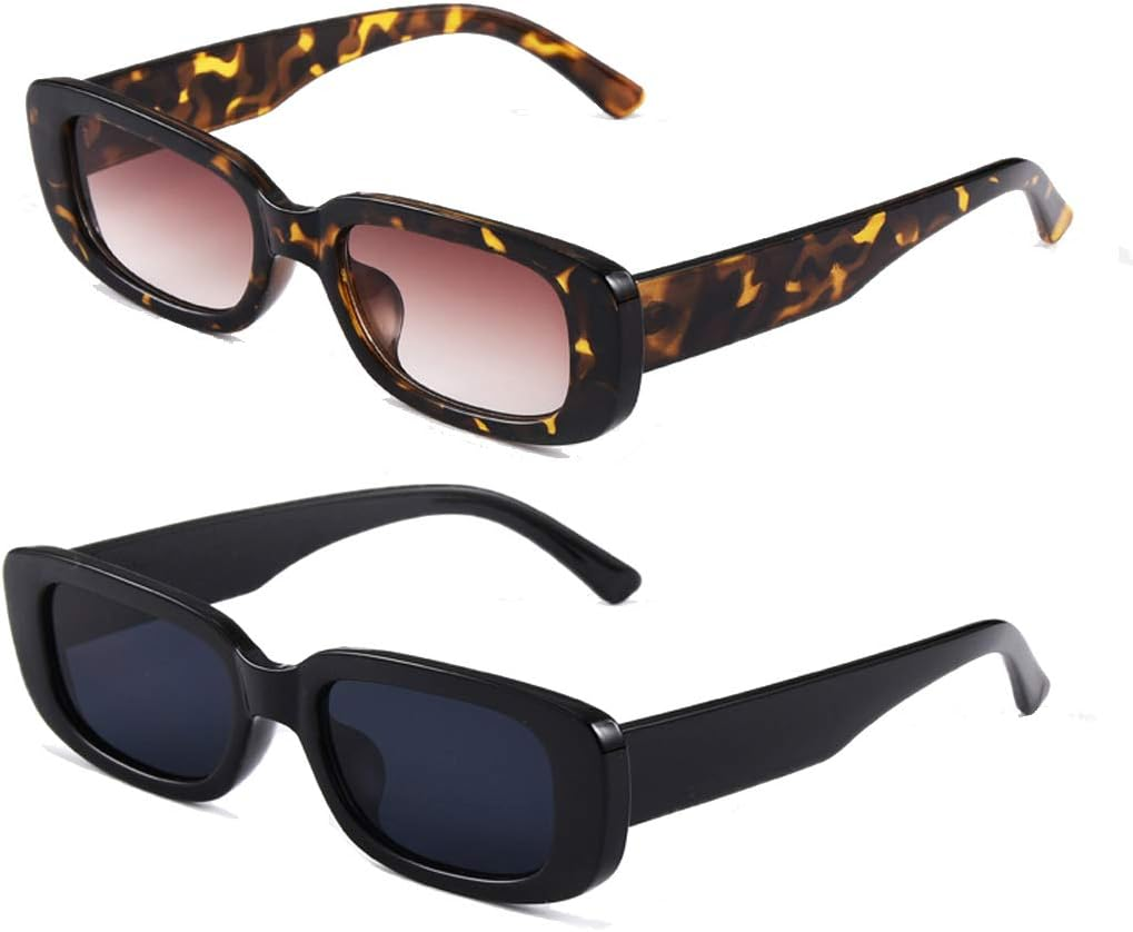 Long Keeper Rectangle Sunglasses for Women Retro 90&rsquo;S Vintage Sunglasses Fashion Narrow Square Frame Driving Sun Glasses UV400 Protection