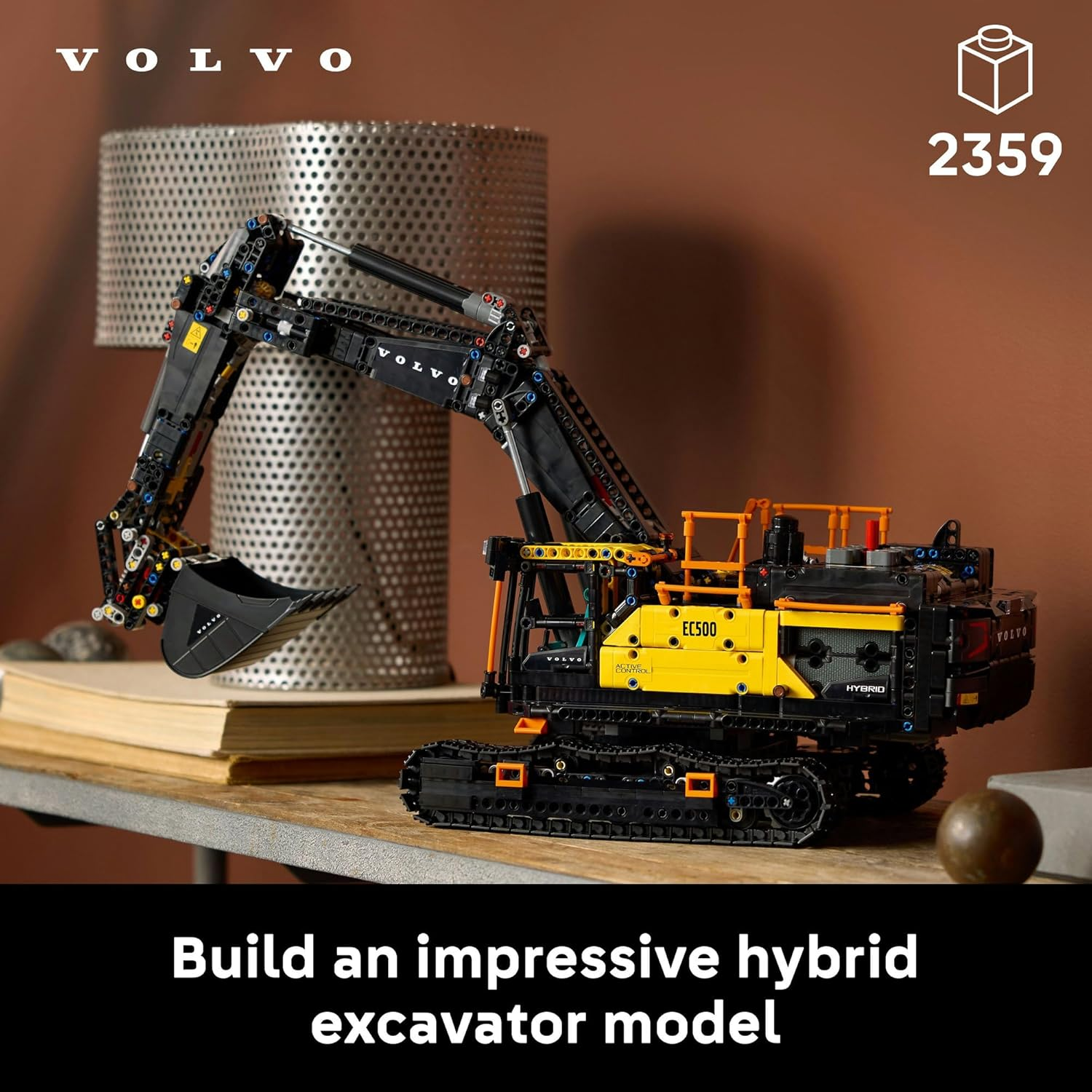 LEGO&reg; Technic Volvo EC500 Hybrid Excavator Set 42215 Motorised Construction Model Vehicle for Adults, Toy for Men, Women and Fans of Advanced Building Project Kits image number 5