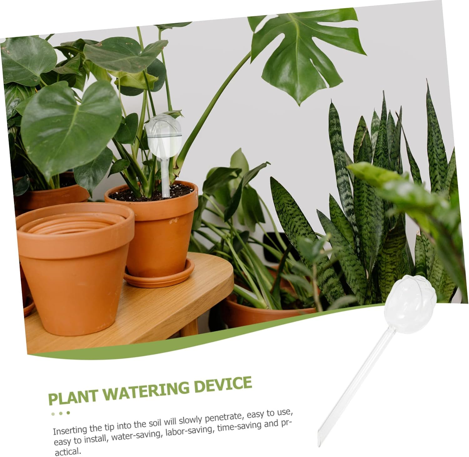 Happyyami Automatic Watering Machine Glass Plant Watering Device for Indoor Outdoor Use for Flower Plants image number 4