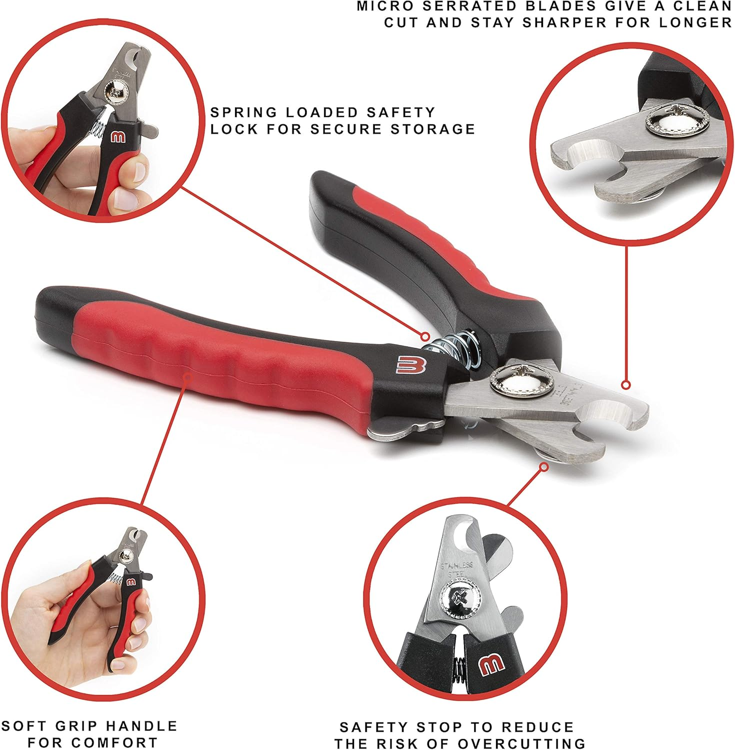 Mikki Dog, Cat Claw and Nail Clipper, Trim, Scissor for Grooming - for Small Pet Breeds - Small image number 5