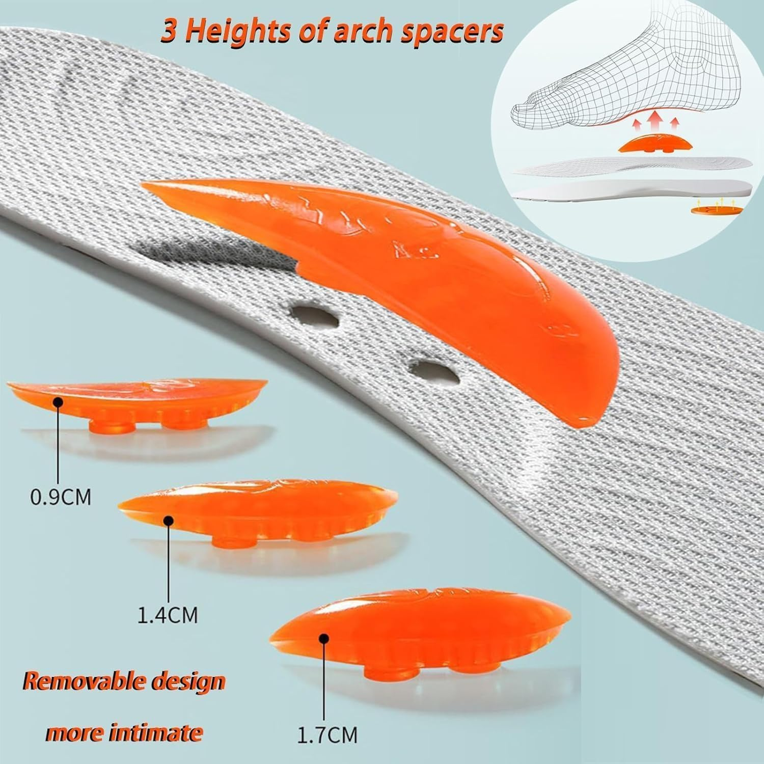 O/X Leg Orthopedic Insoles,Supination & over Pronation Corrective Shoe Inserts for O/X Type Legs,Flat Feet,Foot Alignment,Knock Knee Pain,Over Pronation (39) image number 5