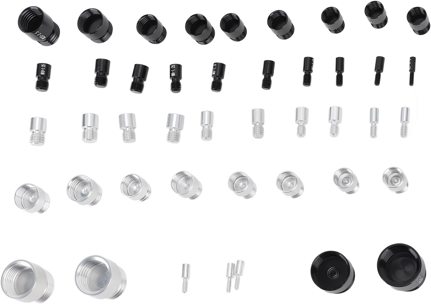 Nut and Thread Checker, 44Pcs Carbon Steel High Accuracy Size and Thread Gauge, Portable Identifier with Storage Box for Imperial and Metric Nuts image number 4