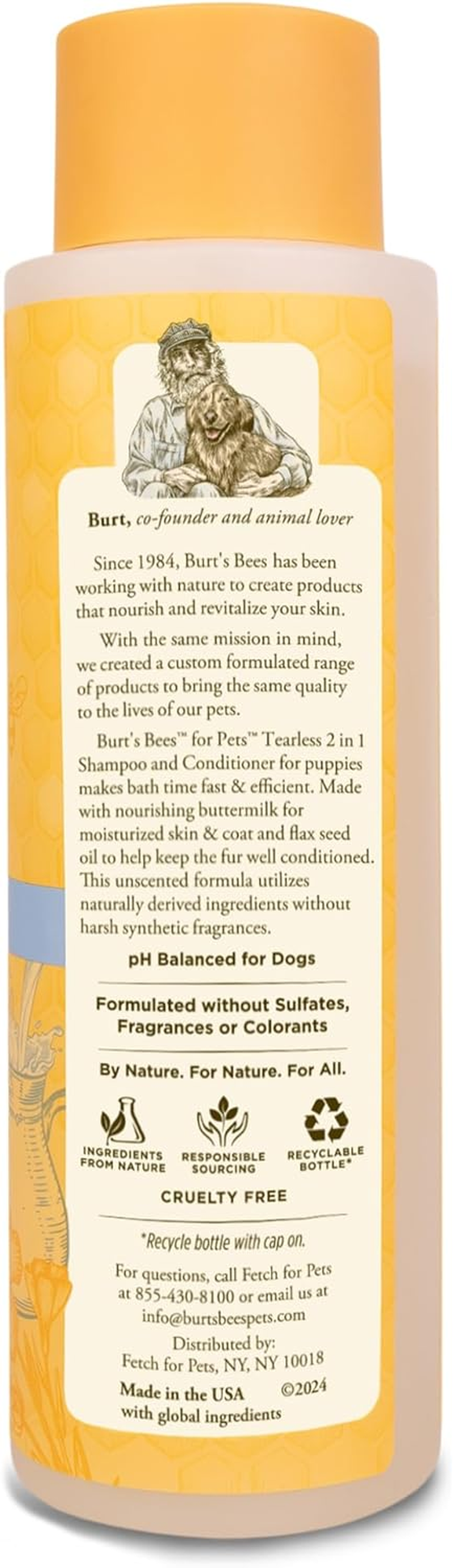 Burts Bees Tearless 2 in 1 Shampoo and Conditioner for Puppies image number 2