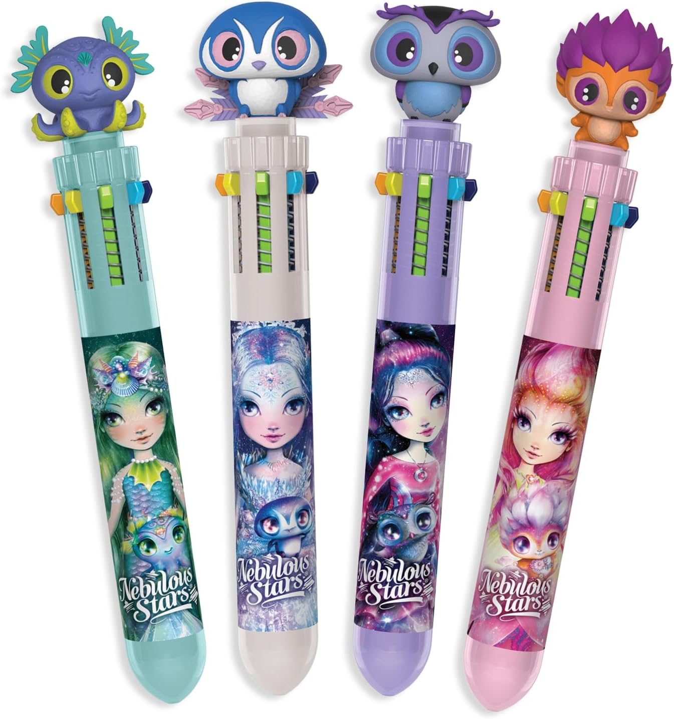 Nebulous Stars 10-Color Ball Pen Display - Multicoloured Pack for Writing, Drawing & Creative Projects image number 1